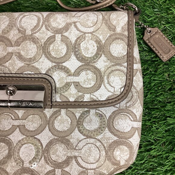 Coach Poppy Kristin Logo Small Shoulder Bag & Card Wallet - Picture 6 of 16